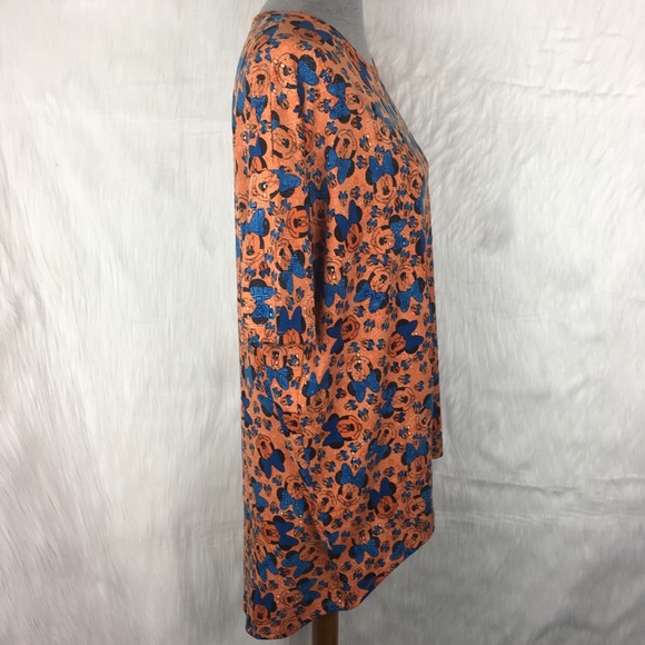 ✨NEW LuLaRoe Minnie Mouse Orange Irma Top - Picture 2 of 4